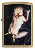 Zippo Olivia De Berardinis Brushed Brass Pocket Lighter 29473