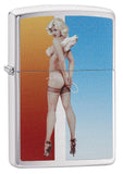 Zippo Olivia De Berardinis Brushed Chrome Pocket Lighter 29475