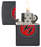 Zippo Foo Fighters Black Matte Pocket Lighter 29477