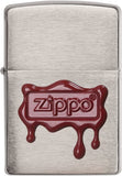 Zippo Red Wax Seal Brushed Chrome 29492