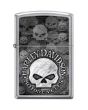 Zippo Lighter Harley-Davidson Skull Street Chrome 29503