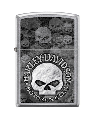 Zippo Lighter Harley-Davidson Skull Street Chrome 29503