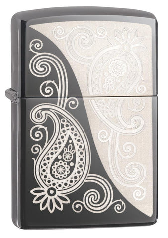 Zippo Paisley Design Black Ice 29511