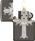 Zippo Cross Design Black Ice 29515