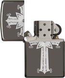 Zippo Cross Design Black Ice 29515