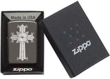 Zippo Cross Design Black Ice 29515