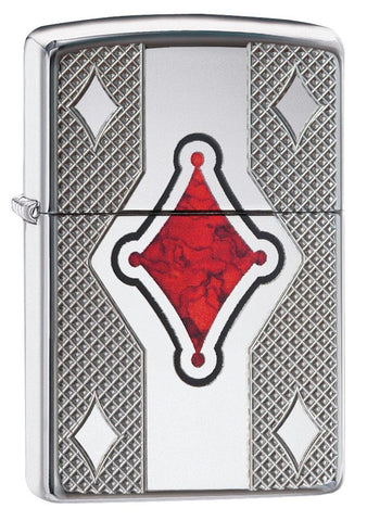 Zippo Geo Design Armor Deep Carve High Polish Chrome 29516
