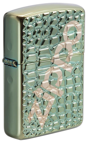 Zippo Alligator Armor Deep Carve Chameleon 29525