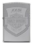 Zippo Harley-Davidson 115th Anniversary Armor Zippo Lighter, Polish Chrome 29557