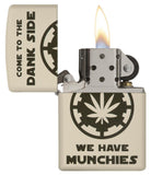 Zippo Cream Matte Dank Side Pocket Lighter 29590