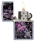 Zippo Moon Shine Pink Camo Pocket Lighter 29591