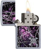 Zippo Moon Shine Pink Camo Pocket Lighter 29591