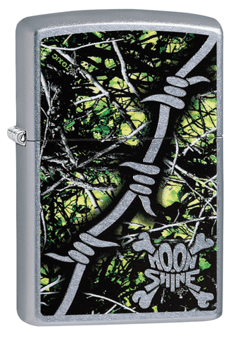 Zippo Moon Shine green Camo Pocket Lighter 29593