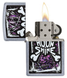 Zippo Moon Shine Purple Camo Pocket Lighter 29594