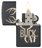 Zippo Buck Off Black Matte 29607