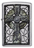 Zippo Celtic Cross Design Pocket Lighter 29622