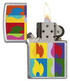 Zippo Abstract Flame Design Pocket Lighter 29623