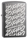 Zippo Script black Ice Pocket Lighter 29631