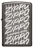 Zippo Script black Ice Pocket Lighter 29631