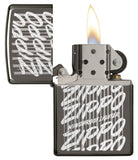 Zippo Script black Ice Pocket Lighter 29631