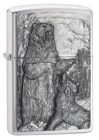 Zippo Bear Vs. Wolf Pocket Lighter 29636