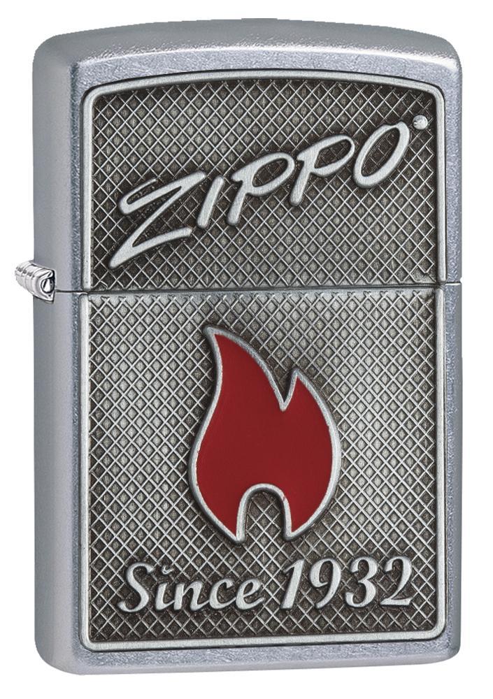 Zippo Logo & Flame Emblem Pocket Lighter 29650 – Real Guts Outdoor