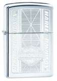 Zippo Harley Davidson Chrome Logo Design 29655