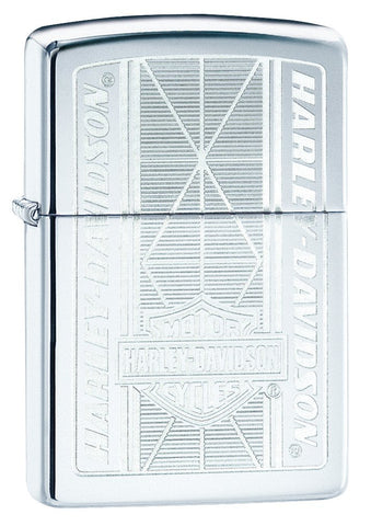 Zippo Harley Davidson Chrome Logo Design 29655