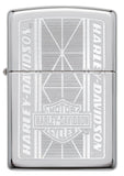 Zippo Harley Davidson Chrome Logo Design 29655