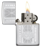 Zippo Harley Davidson Chrome Logo Design 29655