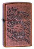 Zippo Harley-Davidson Antique Copper Logo Pocket Lighter 29664