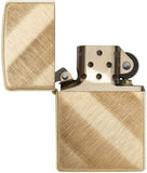 Zippo Diagonal Weave Brass 29675