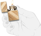 Zippo Diagonal Weave Brass 29675