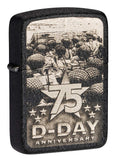 Zippo Collectible 75th Anniversary D-day, Numbered, Limited, Black Crackle 29930