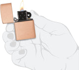 Zippo Solid Copper with Black Plated Insert 48107