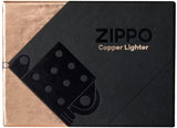 Zippo Solid Copper with Black Plated Insert 48107