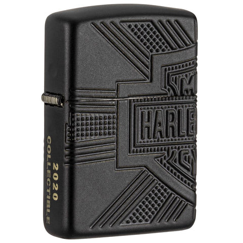Zippo Harley-Davidson Armor Black Matte 2020 Collectible Pocket Lighter 49176