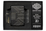 Zippo Harley-Davidson Armor Black Matte 2020 Collectible Pocket Lighter 49176