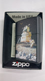 Zippo Norman Rockwell Color Image/Laser Engrave Black Matte 48699