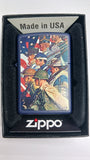 Zippo Norman Rockwell Color Image Navy Matte 48698