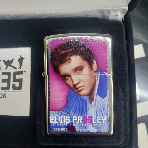 Zippo Elvis Presley 35th Anniversary Black Ice 28345