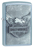 Zippo Harley-Davidson Logo with Wings Emblem Street Chrome 20230