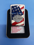 Zippo Harley Davidson Americana Emblem Brushed Chrome 20685