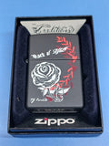 Zippo Tattoo Art Rose Black Matte 24556