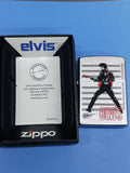 Zippo Elvis Presley Playing Guitar Brushed Chrome 24474