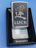 Zippo Chinese Symbol Luck Emblem Brushed Chrome 20331