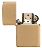 Zippo Solid Brass with Solid Brass Engraved 204