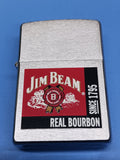 Zippo Jim Beam Real Bourbon Brushed Chrome 20635