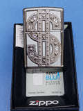 Zippo Dollar Emblem Swarovski Crystals High Polish Chrome 20904