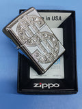 Zippo Dollar Emblem Swarovski Crystals High Polish Chrome 20904